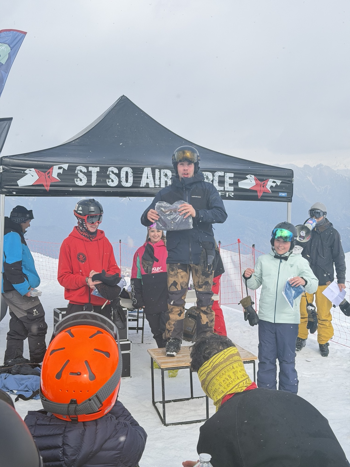 Groupe Freeski en montagne