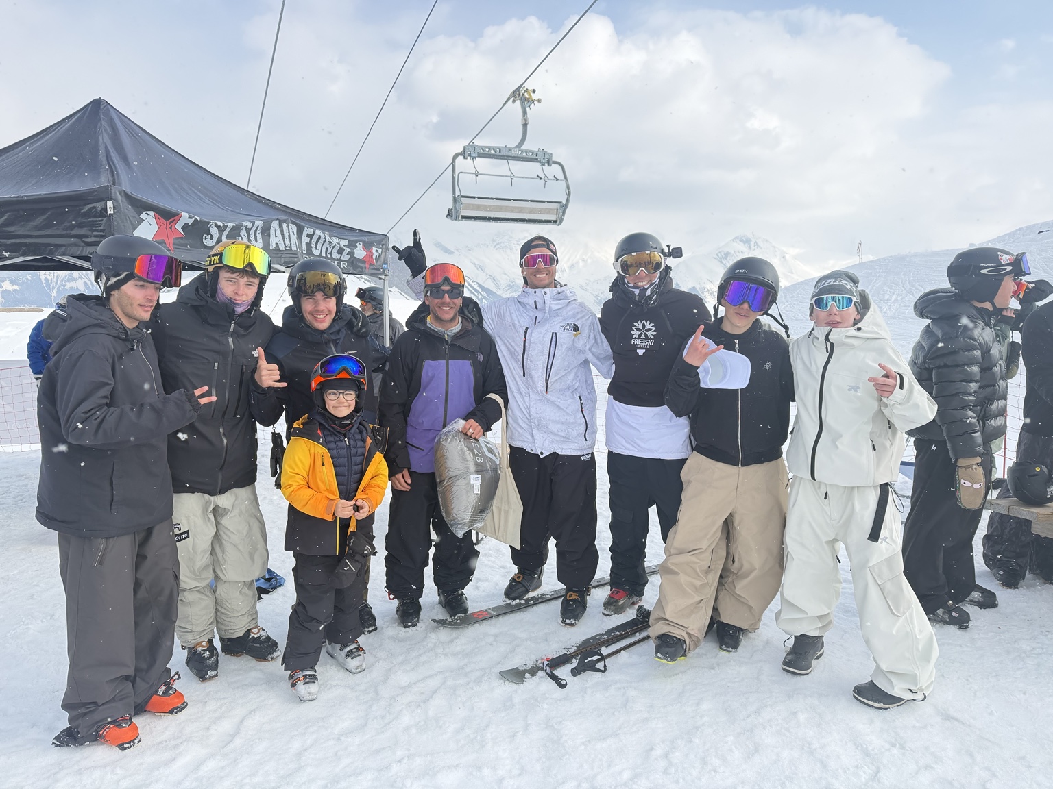 Préparation physique et équipe Freeski Orelle